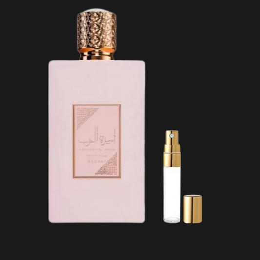 Decante 5ml Lattafa Asdaaf Ameerat Al Arab Prive Rose - Eau de Parfum Feminino Floral Frutado