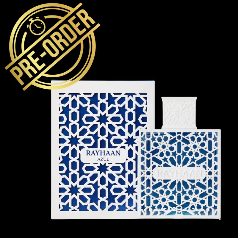 Rayhaan Azul eau de parfum unissex (PRÉ-VENDA DISPONIVEL A PARTIR DE 19.06.2026)