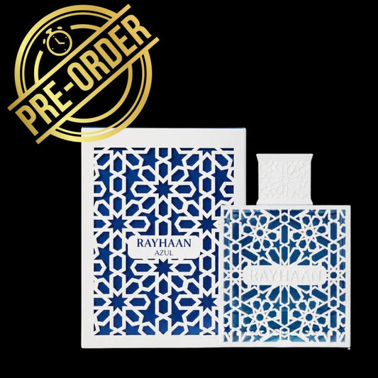 Rayhaan Azul eau de parfum unissex (PRÉ-VENDA DISPONIVEL A PARTIR DE 19.06.2026)