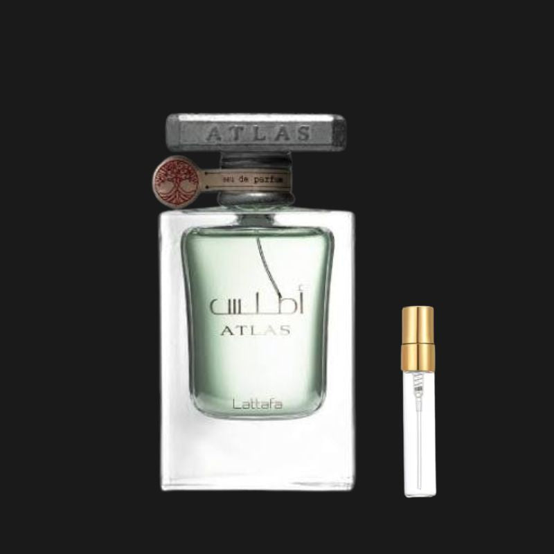 Lattafa Atlas perfume unissex aquatico
