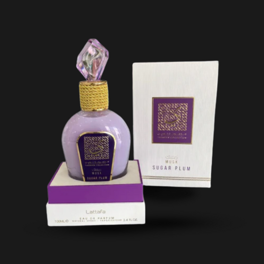 Musk Sugar Plum by Lattafa Perfumes para Mulheres e Homens | Eau de Parfum Unissexo