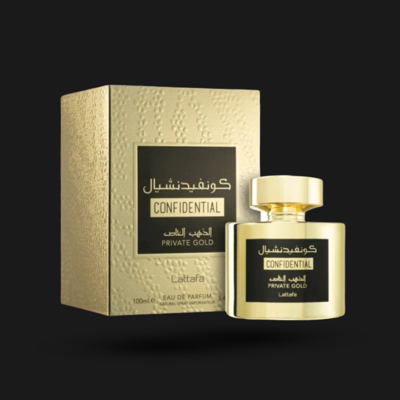 Lattafa Confidential Gold: Premium Unisex Oriental Perfume