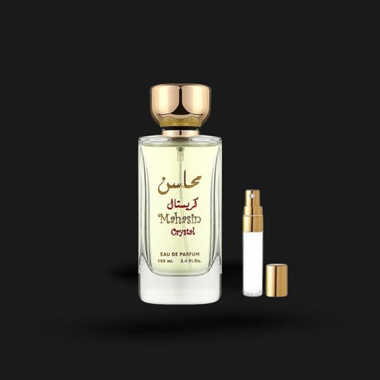 Decant de 5 ml Lattafa Mahasin Crystal Eau de Parfum  | Perfume de Luxo Oriental