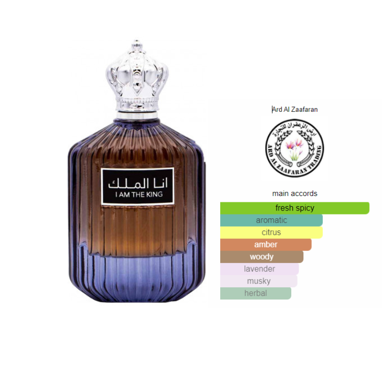 I Am The King by Ard Al Zaafaran Eau de Parfum para Homens | Perfume Oriental de Luxo