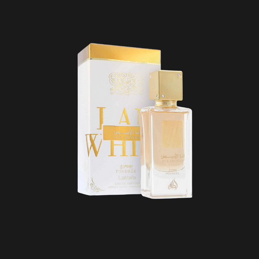Lattafa Ana Abiyedh Poudrée - Perfume Unissex Amadeirado 60ml