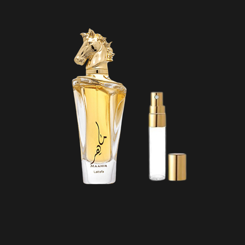 Decant Lattafa Maahir Eau de Parfum | Lujosa Fragancia para Hombre y Mujer